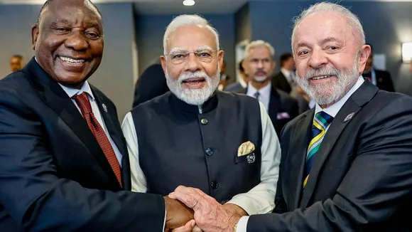 PM Modi met South African President Cyril Ramaphosa and Brazilian President Lula at the G7 Summit